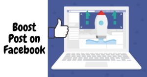 boost post on Facebook